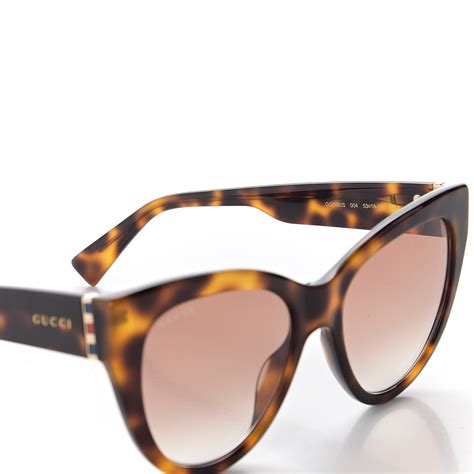 gucci havana cat eye sunglasses